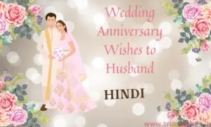 anniversary wishes for husband in Hindi with roses romantic couple and shayari text
