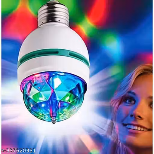 rotating light Project LED crystal led lamp Magic disco light dj night bulb lamp for Party/Home Decoration Multi color led light Single Disco Ball (Ball Diameter: 2.5 cm)