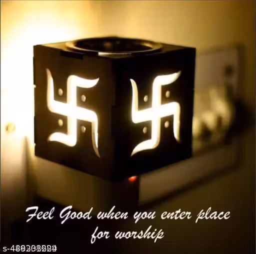 Latest Electric Kapur dani Camphor Diffuser & Stylish Stand Incense Kapoor Dani Holder Camphor Burner Wood Material Kapurdani for Home Fragrance a Natural room freshener Kapoordani