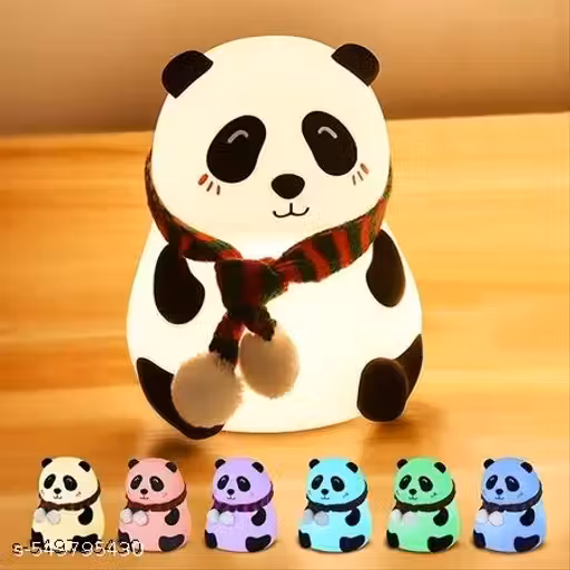 Panda Lamp, Panda Gifts, Panda Touch Silicone Lamp, Birthday Gift For Girls And Boys, Panda Light Lamp, Kids Night Light, Silicone Lamp, Rechargeable – Close Eye, Multicolor